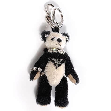 prada monkey keychain|prada teddy bear keychain.